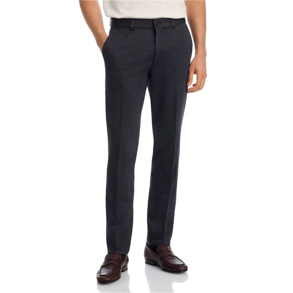 Hugo Boss Mens Melange Jersey Straight Leg Slim Dress Pants, NWT